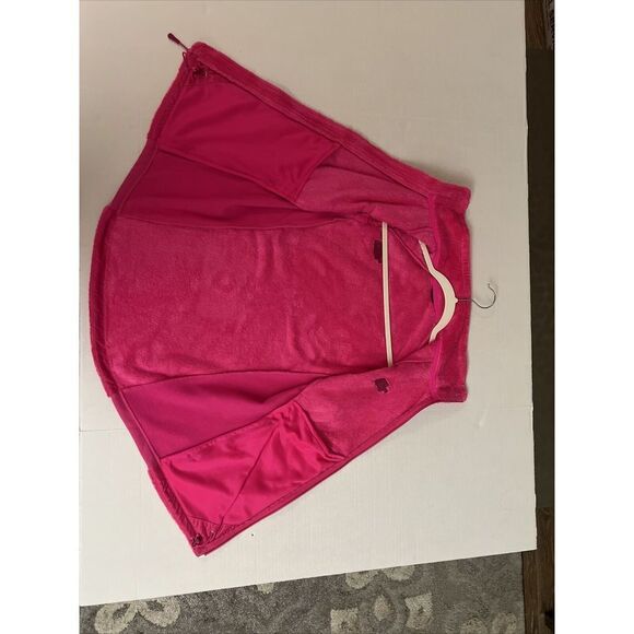 The NORTH FACE Women Sz Medium Furry Fleece Vest Bright Pink - Picture 9 of 13